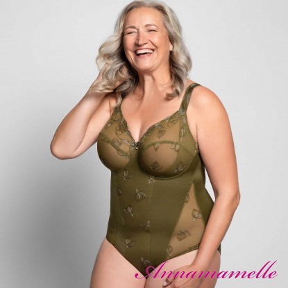 Ulla Dessous body Ulla 75 Carla cup C - G olive